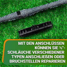 OraGarden Perlschlauch Bewässerungssystem, 2 Stk × 30 m, mit Anschlussset