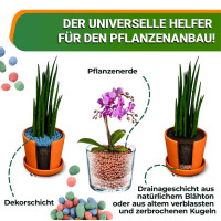 OraGarden Dekorationston Blähton - Braun 4-8 mm 1 Liter