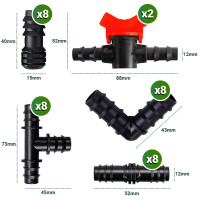 OraGarden Zubehörset Perlschlauch oder Tropfschlauch 1/2 zoll