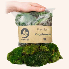 SYBASoil Premium Lebendes Kugelmoos 3 Liter