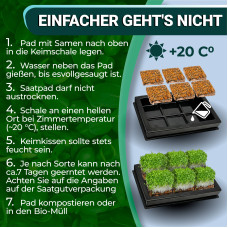 OraGarden Soil-MicroGreen Brokkoletti Saatpad Set im 36er