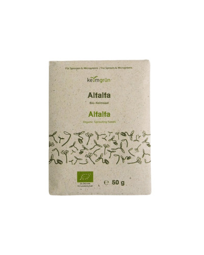 KeimGrün Bio-Keimsaat Alfalfa (Alfalfa Samen) 50 g
