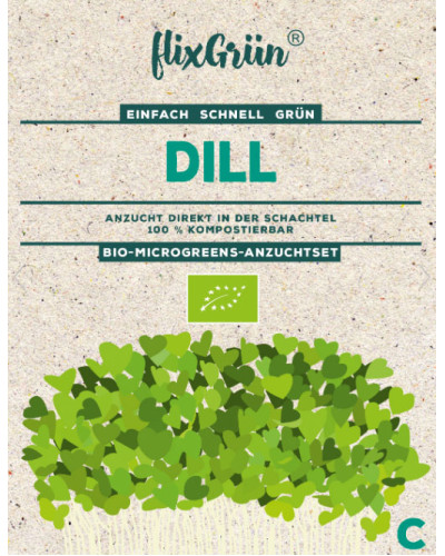 Flixgrün Bio-MicroGreens-Anzuchtset Dill