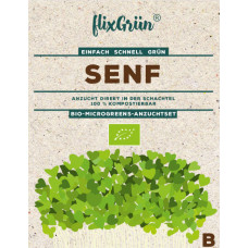 Flixgrün Bio-MicroGreens-Anzuchtset Kohlrabi Blau