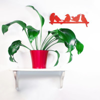 Santino Arte Pflanztöpfe Ø 22 cm, H 20 cm Rot/Weiß