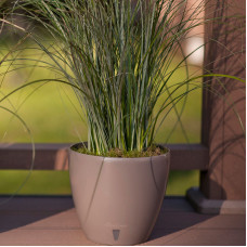 Santino Deco Twin Pflanztöpfe Ø 20 cm, H 17.5 cm Schatten