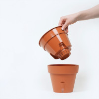 Santino Latina Pflanztöpfe Ø 32.5 cm, H 27.5 cm Anthrazit