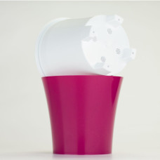 Santino Arte Pflanztöpfe Ø 16.5 cm, H 15 cm Violett/Weiß