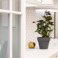 Santino Latina Pflanztöpfe Ø 32.5 cm, H 27.5 cm Anthrazit