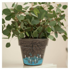 Santino Latina Pflanztöpfe Ø 32.5 cm, H 27.5 cm Anthrazit