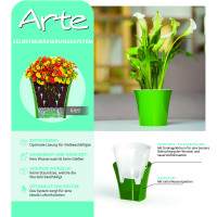 Santino Arte Pflanztöpfe 4er-Set Ø 13.5 cm, H 12.5 cm Transparent