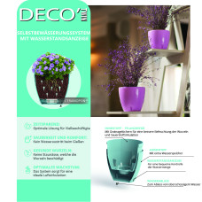 Santino Deco Twin Pflanztöpfe 3er-Set Ø 17 cm, H 15 cm Anthrazit