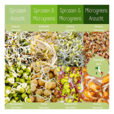 LovePlants Dein 8 Bio Sprossen-Microgreens Samen Set