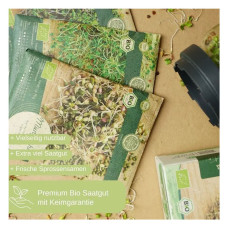 LovePlants Dein 8 Bio Sprossen-Microgreens Samen Set