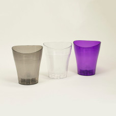 Garten Lux Pflanzgefäße Set (3 Töpfe Ø 16 cm, H 19 cm Violett + Blähton 2.5 Liter)