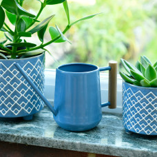 Burgon & Ball Kleine Gießkanne für Zimmerpflanzen - Heritage Blue