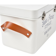 Burgon & Ball Saatgut-Aufbewahrung mit Ledergriffen - Creme