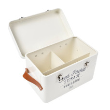 Burgon & Ball Saatgut-Aufbewahrung mit Ledergriffen - Creme