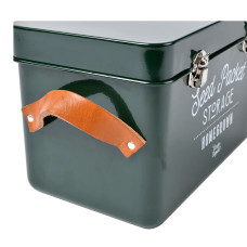 Burgon & Ball Saatgut-Aufbewahrung mit Ledergriffen - Grün