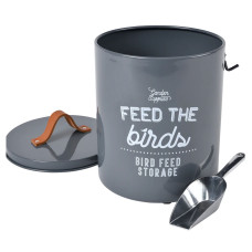Burgon & Ball Vogelfutterdose 'Feed the Birds' - Grau