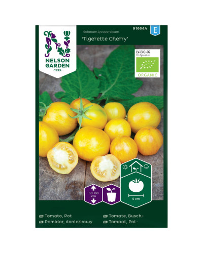 Nelson Garden Tomate, Busch-, TigeretteCherry, Organi
