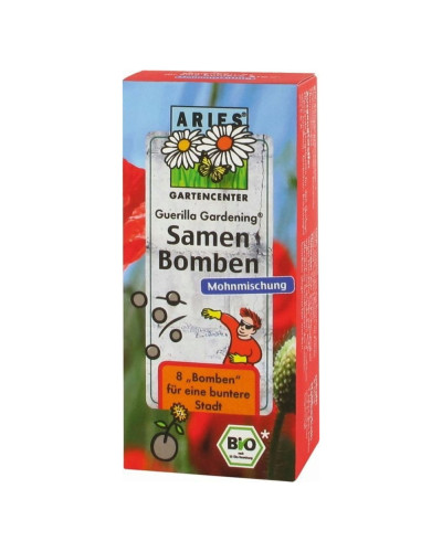 Aries Bio-Samenbomben 8er Mohnmischung k.b.A.
