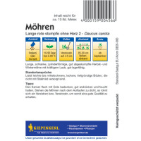 Kiepenkerl Möhrensamen Lange rote stumpfe ohne Herz 2