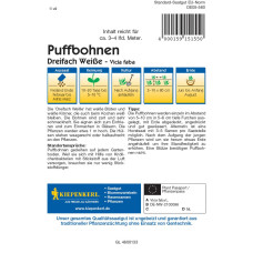 Kiepenkerl Puffbohnensamen Dreifach Weiße