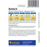 Kiepenkerl Rettichsamen Runder schwarzer Winter