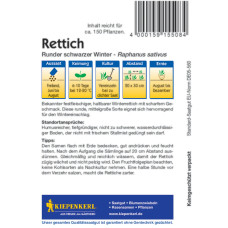 Kiepenkerl Rettichsamen Runder schwarzer Winter