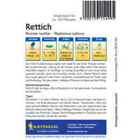 Kiepenkerl Rettichsamen Runder weißer