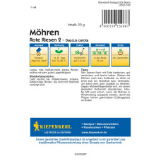 Kiepenkerl Möhrensamen Rote Riesen 2, Vorteilspack