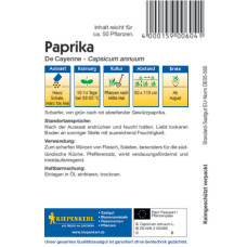Kiepenkerl Paprikasamen De Cayenne