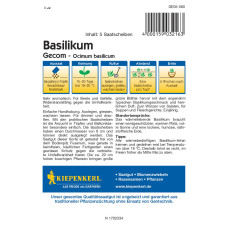 Kiepenkerl Profi-Line Basilikumsamen Gecom, Saatscheibe