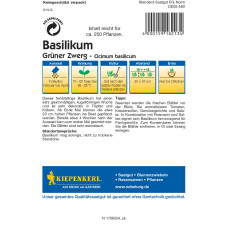Kiepenkerl Profi-Line Basilikumsamen Grüner Zwerg