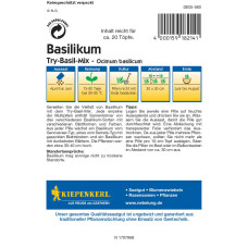 Kiepenkerl Profi-Line Basilikumsamen Try-Basil-Mix, Pillensaat