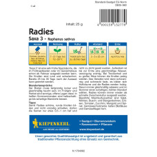 Kiepenkerl Radieschen Saxa 3, Vorteilspack
