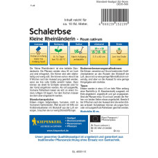 Kiepenkerl Schalerbsensamen Kleine Rheinländerin