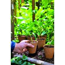 Romberg Bio-Anzuchttöpfe Rund 8 cm 18 stk