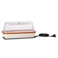 Romberg Gewächshaus & Pflanzkasten BoQube M Plus LED Creme / Kupferbraun 37x19x18 cm