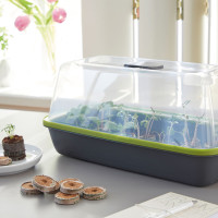 Romberg BoQube Anzuchtschale M Anthrazit / Sommergrün 37x6x19 cm