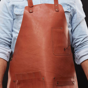 Mergel Lederschürze Nr. 91 In Mahogany