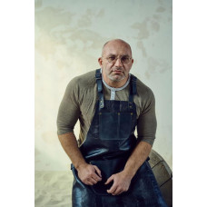 Mergel Lederschürze Nr. 67 In Dark Ostrich