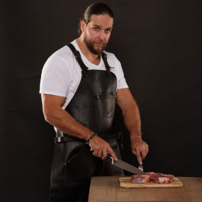 Mergel Lederschürze Nr. 63 In Dark Anaconda