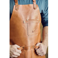 Mergel Lederschürze Nr. 63 In Caramel