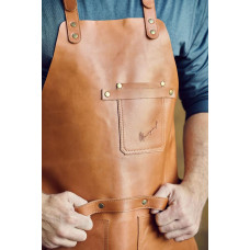 Mergel Lederschürze Nr. 63 In Caramel