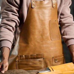 Mergel Lederschürze Nr. 91 In Caramel