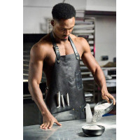 Mergel Lederschürze Nr. 91 In Dark Anaconda