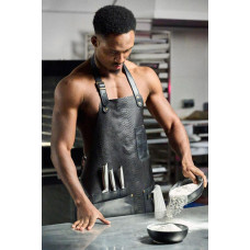 Mergel Lederschürze Nr. 91 In Dark Anaconda, in Holz-Geschenkbox