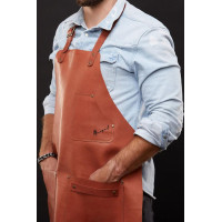 Mergel Lederschürze Nr. 91 In Mahogany